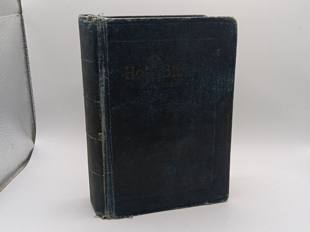 Vintage Holy Bible Illustrated Holman Pronouncing Edition Pocket Size 6" X 4"